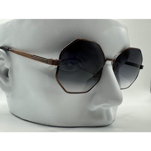NEW Vintage Oversize Eyeglasses | Non Rx | Grey Fade Lens | Octagon Metal Frame main image 9